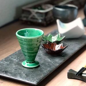 藍紺岩清水千代久 和食器 刺身用千代久 業務用 約8.6cm さしみ用 お