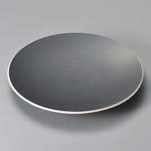 カルマ・マットブラック30.5cmプレート 和食器 丸大皿 業務用｜minnano-souko