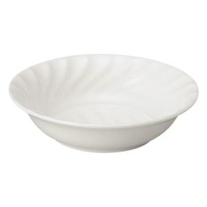白玉渕 耳付8吋ベーカー 白い器 洋食器 楕円・変形ボール（M） 業務用