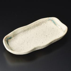 志野織部まな板皿 和食器 長角大皿 業務用 約34.7cm : 業務用食器専門