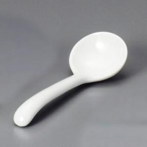 黒レンゲ 中華食器 レンゲ 業務用 約14cm 磁器製 れんげ ラーメン