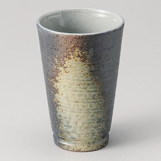 備前風フリーカップ 大 萬古焼 和食器 フリーカップ 業務用 約8.7×12.3cm 和バル 喫茶店...