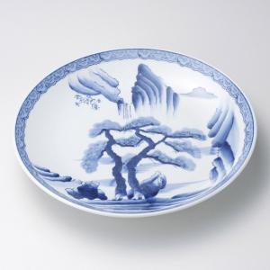 有田焼き 盛り皿 シリーズ 山水 丸皿 規格 11号皿 日本製 国産 陶器