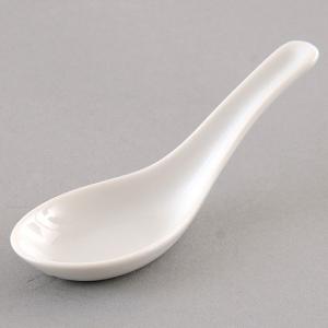 大中レンゲ 中華食器 レンゲ 業務用 約17.5cm 磁器製 白 れんげ