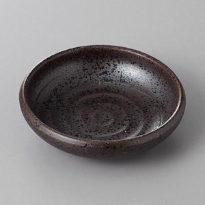 黒伊賀渦深口2.7皿 約8.2cm 和食器 小皿 業務用