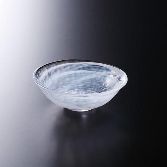 水墨 小鉢 白 ガラス ボール 10cm〜15cm 業務用 約130mm
