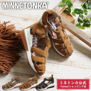 ミネトンカ公式 MINNETONKA グルカサンダル【18M12】ミネトンカサンダル スポーツサンダル 厚底 ウエッジソール 本革 スムース スエード｜minnetonka