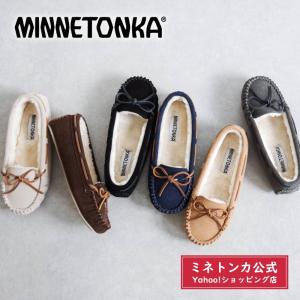 ミネトンカ公式 MINNETONKA CALLY SLIPPER キャリースリッパ モカシン スリップオン スリッパ フラット スエード ボア ファー 本革