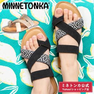 【特典付き】ミネトンカ公式 MINNETONKA FARIBEE 【5916149 5916269】トングサンダル スライドサンダル フラット ベルト サンダル レザー 本革