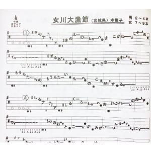 日本の民謡 五線譜」尺八曲集〜唄いやすい楽譜〜民謡/唄譜/教本/歌詞