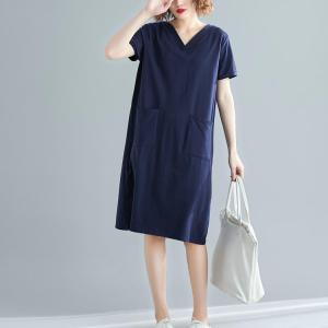 送料無料 春 Vネック カットソー Tシャツワ...の詳細画像2