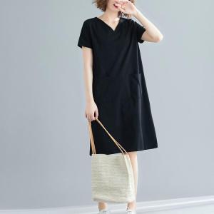 送料無料 春 Vネック カットソー Tシャツワ...の詳細画像3
