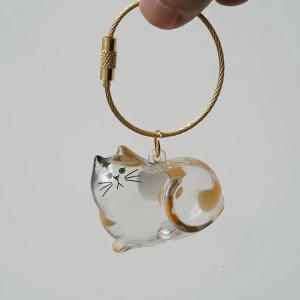 【2個セット】猫の毛収納ボトル キーホルダー ...の詳細画像2