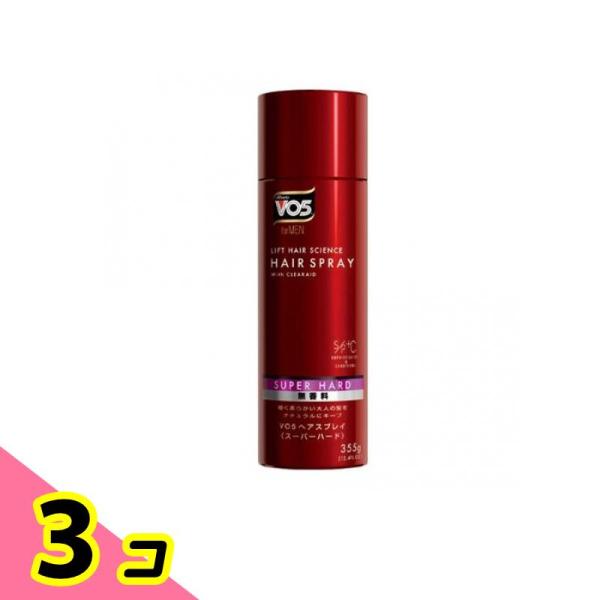VO5 for MEN(フォアメン) ヘアスプレイ スーパーハード 無香料 355g 3個セット