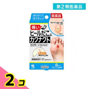 ヒール角質除去パッド カクナクト 6枚 (ふつうサイズ)