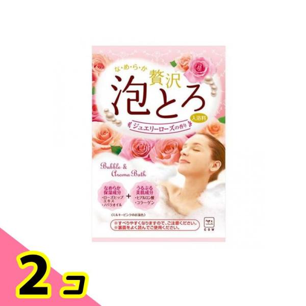 お湯物語 贅沢泡とろ 入浴料 ジュエリーローズの香り 30g 2個セット