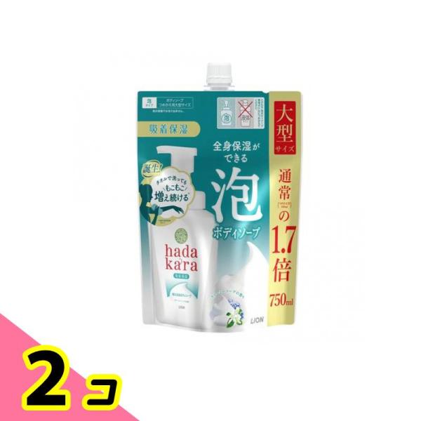hadakara(ハダカラ) ボディソープ 泡で出てくるタイプ クリーミーソープの香り 750mL ...