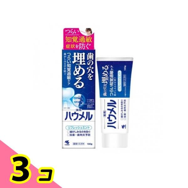 薬用ハミガキ ハウメル 100g 3個セット