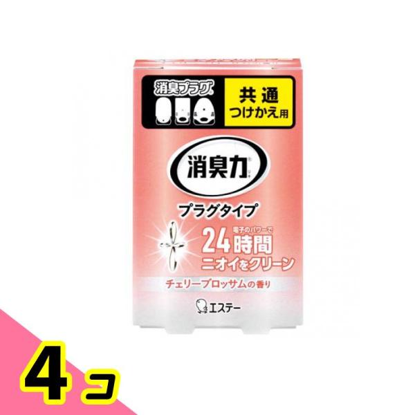 消臭力 プラグタイプ チェリーブロッサムの香り 20mL (付け替え用) 4個セット