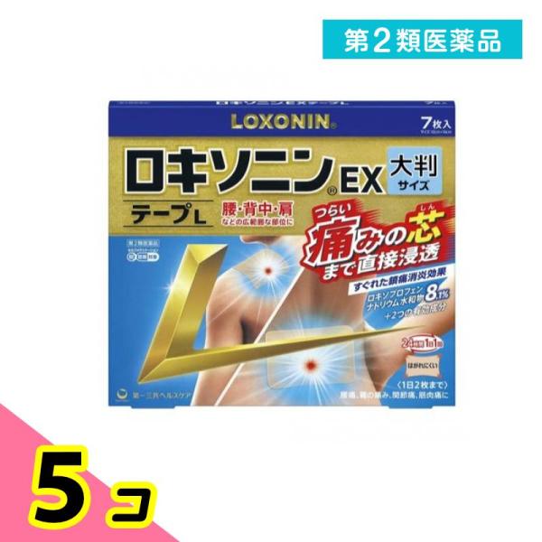 第２類医薬品 ロキソニンEXテープL(大判サイズ) 10×14cm 7枚入 5個セット