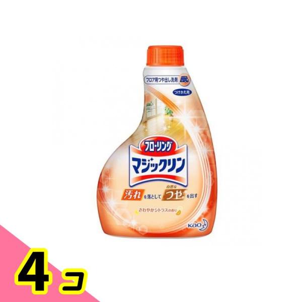 フローリングマジックリン つや出しスプレー 400mL (付け替え用) 4個セット