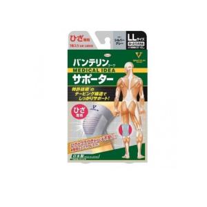 バンテリンコーワ サポーター ひざ専用 大きめ／Lサイズ シルバー