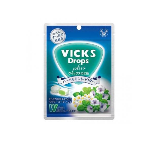 VICKS(ヴイックス) のど飴プラス ハーバルミントパウダー 62g (1個)