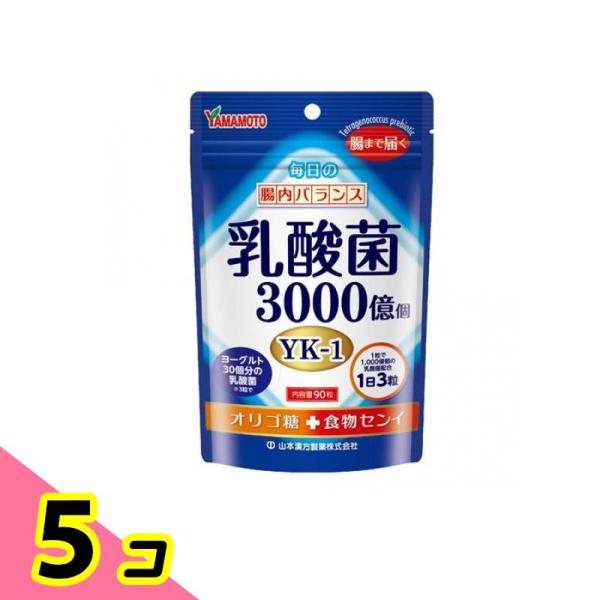 山本漢方 乳酸菌粒 90粒 5個セット