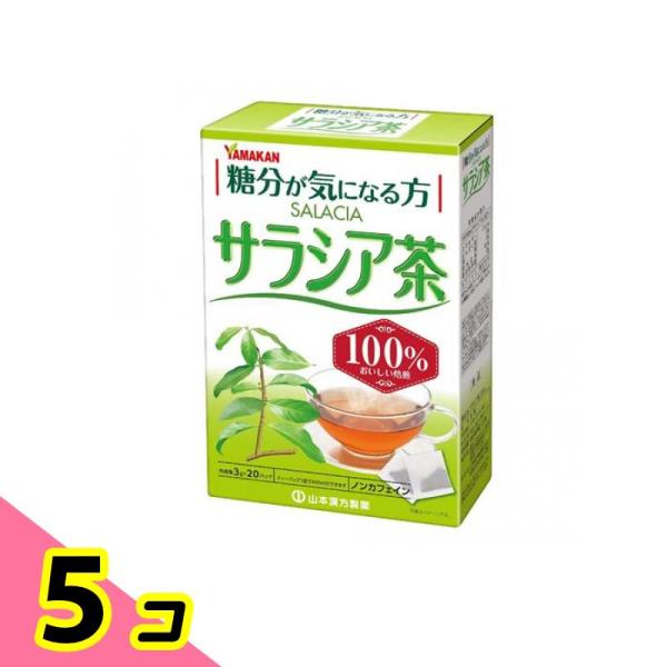 山本漢方 サラシア茶100% 3g (×20包) 5個セット