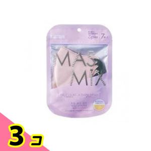 MASMiX(マスミックス) マスク 7枚入 (ペールライラック×ダークグレー) 3個セット