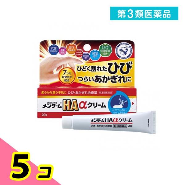 第３類医薬品近江兄弟社メンタームHAαクリーム 20g 5個セット