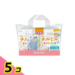 森永チルミル エコらくパック 800g (×2箱セット 詰め替え用) 5個セット
