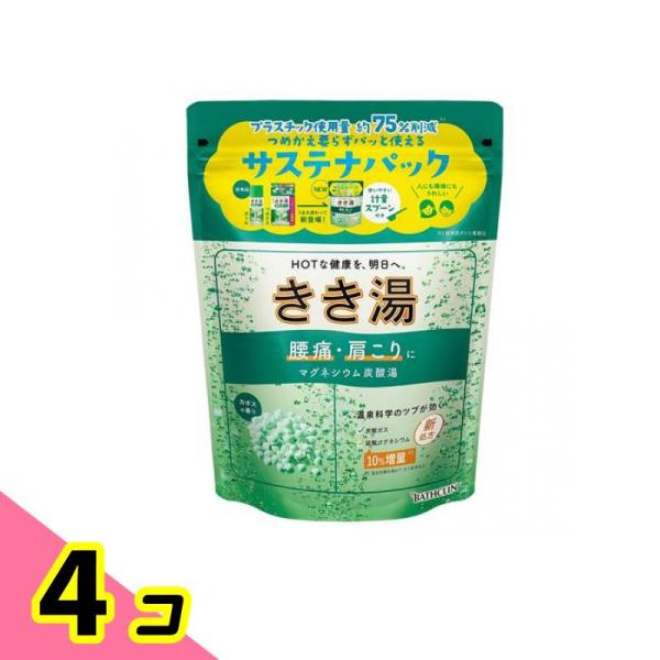 きき湯 マグネシウム炭酸湯 カボスの香り 360g 4個セット