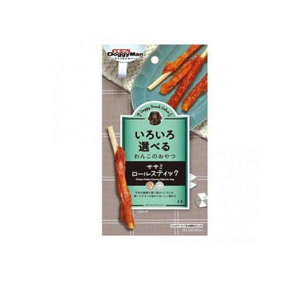 ドギーマン 犬用おやつ ドギースナックバリュー ササミロールスティック  4本入 (1個)