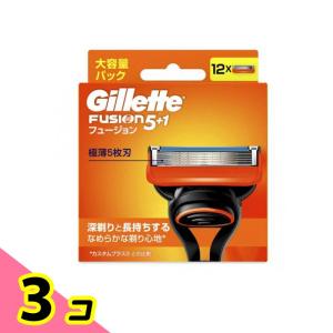 Gillette Fusion5+1　ジレット　電動替え刃 12個入り✕3箱 ジレット フュージョン5プラス1 替刃 4P 4987176032652 : クスリの