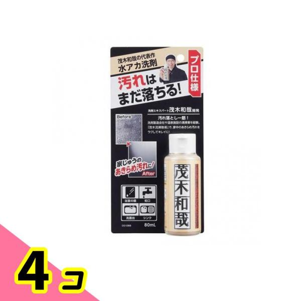 レック 茂木和哉 水アカ ウロコ汚れ 80mL (お試しサイズ 大掃除) 4個セット