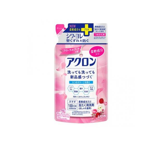 アクロン おしゃれ着用洗濯洗剤+柔軟成分 フローラルブーケの香り 詰め替え用 380mL (1個)