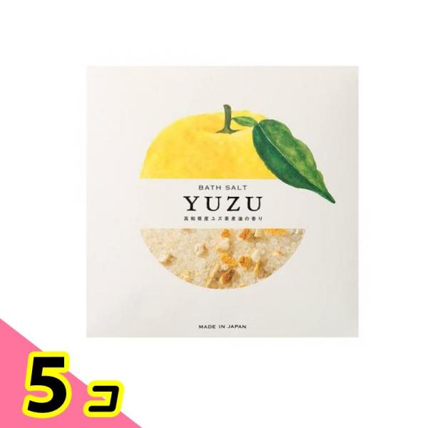 高知県産YUZU(柚子) ピール入りバスソルト 40g 5個セット