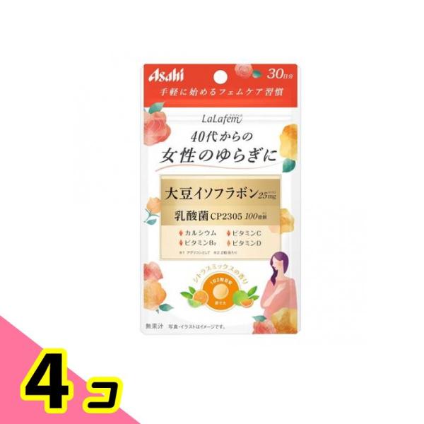 アサヒ LaLafem(ララフェム) シトラスミックスの香り 30日分 60粒 4個セット