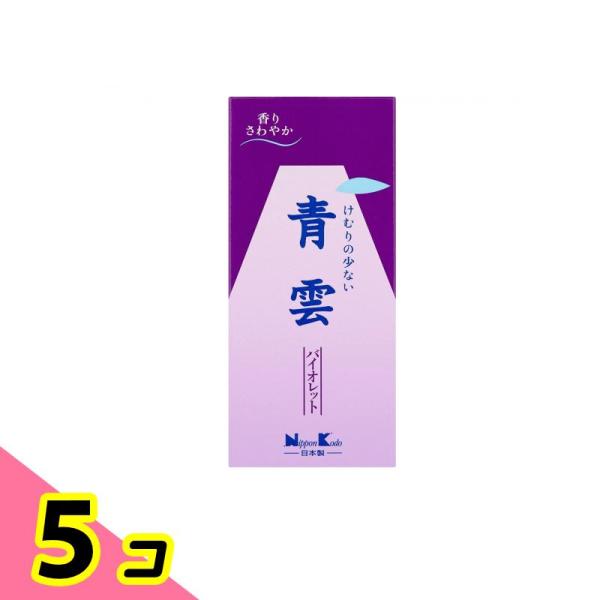 日本香堂 バラ詰 青雲バイオレット 80g 5個セット