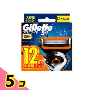ジレット プログライド5+1 パワー 電動タイプ 替刃 大容量パック 12個入 5個セット