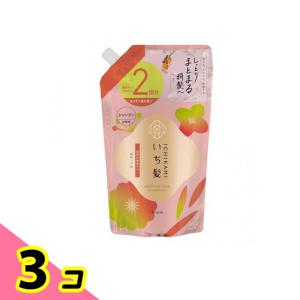 いち髪 濃密W保湿ケアシャンプー 詰め替え用 2個分 640mL 3個セット