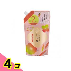 いち髪 濃密W保湿ケアシャンプー 詰め替え用 2個分 640mL 4個セット