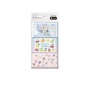 水に流せるティシュ ミニポケットティッシュ JOCHUM ジェオチャム 6パック入 (柄指定不可) (1個)