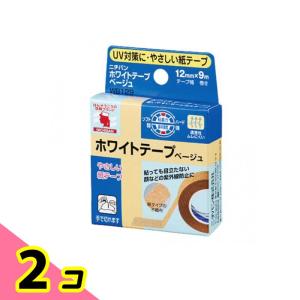 NICHIBAN（ニチバン） 4個セット ホワイトテープベージュ 12mm×9m