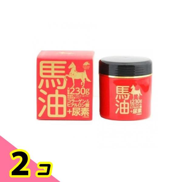 ユニマットリケン 馬油クリーム+尿素 230g 2個セット