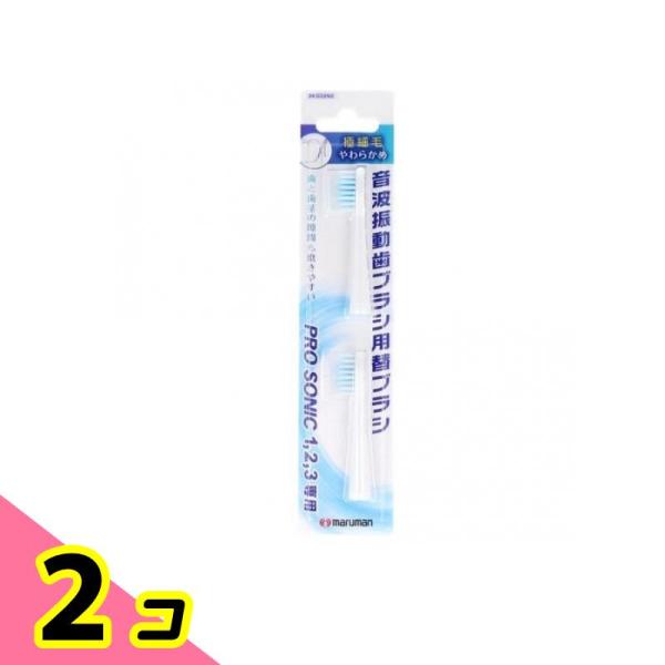 プロソニック1・2・3専用 替えブラシ 極細毛 2本入 (DK002N2) 2個セット