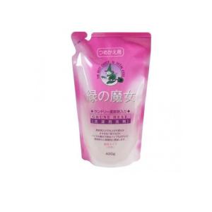 2980円以上で注文可能 緑の魔女ランドリー 柔軟剤入洗濯用洗剤 詰め替え用 400g (1個)