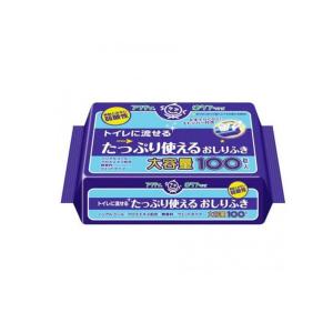 アクティ トイレに流せるたっぷり使えるおしりふき 大容量 100枚入 (1