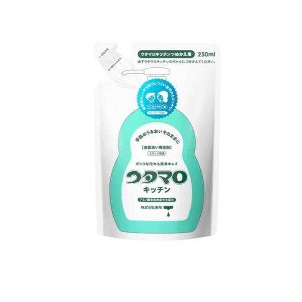 2980円以上で注文可能  ウタマロキッチン 食器洗い用洗剤 詰め替え用 250mL (1個)